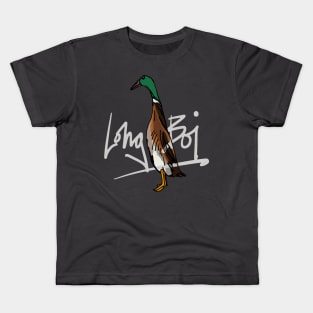 Long Boi Mallard Duck Kids T-Shirt